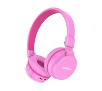 Kids Bluetooth Headphones,Lightweight Kids Headphones Wireless,85/94dB Safe Volume,40H Playtime,Fast Charging,Bluetooth 5.3,Over Ear,Toddler Headphone Built-in Mic for School/Tablet/Travel (Pink)