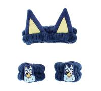 Kids Bluey Plush Headband & Wristband Set, Navy