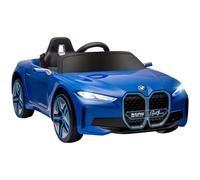 Kids BMW i4 Ride On Car Childrens 12V Electric Car Remote Control Lights Blue
