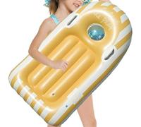 Kids Body Boards, Inflatable Surf Training Board, 46.85x22.83 Inches, Lightweight Floating Design, Durable PVC Build, Swimming Pool Water Sport Gear for Summer Outdoor Play Handles