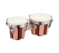 Kids Bongos Drums - Beginner Wooden Bongos, Hand Percussion Drum Set | Professional Wooden Hand Drum, Solid Wood 6 and 7 Inch Bongo Drums for Music Education, Early Learning, Rhythm Practice, Childre