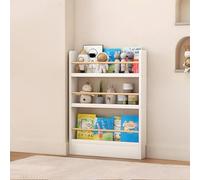 Kids Bookshelf Wall Mounted, Space Saving Bookcase with 3/4/5/6 Tiers, Anti-Dumping Organizer for Toy, CD & Book Storage in Child's Room, Home, Living Room