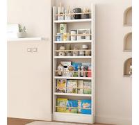 Kids Bookshelf Wall Mounted, Space Saving Bookcase with 3/4/5/6 Tiers, Anti-Dumping Organizer for Toy, CD & Book Storage in Child's Room, Home, Living Room
