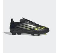 adidas Unisex Kids F50 League Firm Ground/Multi Ground Football Boots Kids, Core Black/Iron Metallic/Lucid Lemon, 2.5 UK