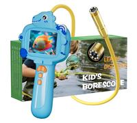 Kids Borescope Camera with Light: Kids Endoscope for Photo and Video - Science Kits STEM Toys Gift for Boys & Girls Ages 4-12 - Ideal for Outdoor Nature Exploration(Blue)