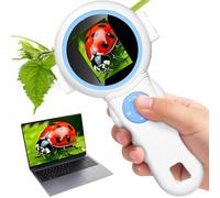 Kids Borescope with Light - Educational Science Exploration Toy Kit | Inspiring Gifts for Boys & Girls Ages 3~12 | Perfect for Camping, Nature Activities, Birthday & Christmas (White)
