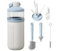 Kids Bottle Nipple Brush - Hygienic Deep-Cleaning Solution | Modern Ergonomic Visual Style | Ultra-Portable + Durable Scrubber Bristles | High Grade Synthetic Resin | For Kitchen Sink & Travel Hygiene