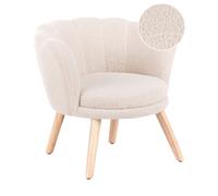 Kids Boucle Armchair Light Beige HALBY