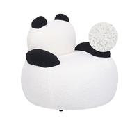 Kids Boucle Armchair Panda White and Black VIBY