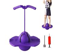 Kids Bouncy Ball - 25.98 Inch Jump Toy | PP Foam ABS Ball - Soft Interactive Quiet Bouncing Toy with Handle Pump for Boys Girls Home School Park Exercise Play