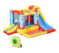 Kids Bouncy Castle Childrens Slide Pool Rocket Trampoline Carrybag Blower