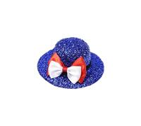 Kids Bowknot Glittered Hair Clip Julycostume Hair Clip Unisex Bowler Hat Top Hat Julycostume Top Hat For Hairpin