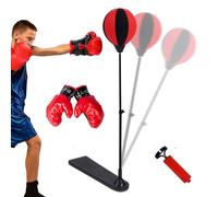 Kids Boxing Bag - Adjustable Punching Bag, Kids Sport Toy | Complete Training Station Coordination Package, Portable Water Sand Weighted Base for Children Boys Girls Preschoolers Playtime Exercise