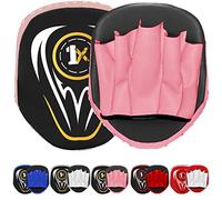 Kids Boxing Focus Pads - Punching Mitts for Junior Training - Strike Pads for MMA, Kickboxing, Karate, Muay Thai & Taekwondo - Hook & Jab Target Hand Pads for Martial Arts & Punch Gloves (Pink)