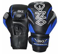 Kids Boxing Gloves 2023, MMA Training Sparring Durable Muay Thai Kickboxing Men Women Junior Heavy Punching Boxing Bag Mitts Focus Pads Workout Ventilated Palm Multi Layered (Blue/Black, 4oz)