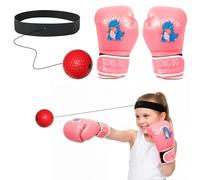 Kids Boxing Gloves - GoaePode Pink Children Training Sparring Mitts, PU Leather Punching Bag Gloves for Muay Thai MMA Kickboxing Martial Arts Equipment Birthday Gift for Boys Girls Ages 6-15