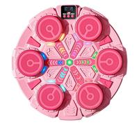 Kids Boxing Machine 5-Speed 2 Modes Music Boxing Machine with LED Lights, Scoring Punching Trainer with Gloves for Home Exercise 13.8x13.8x1.6 inch Style 2