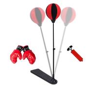 Kid's Boxing Set Incl Boxing Gloves, Adjustable FreeStanding Speed Bag, Children's FreeStanding Boxing Punch Bag Set, Advanced Reflex Punching Bag for Training Speed Reaction for 3-10 Years Old Kids