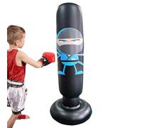 Kids Boxing, Stand Punching, Inflatable Boxing for Children, Martial Arts Practice Equipment, Karate Training, Indoor Outdoor Fun Fitness Sport Activity for Boys and Girl