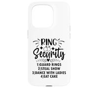 Kids Boy Ring Security Ring Bearer Wedding Duties List Case for iPhone 15 Pro