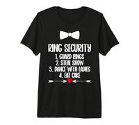 Kids Boy Ring Security Ring Bearer Wedding Duties List Party Premium T-Shirt