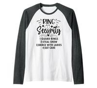Kids Boy Ring Security Ring Bearer Wedding Duties List Raglan Baseball Tee