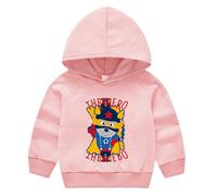 Kids Boys Dinosaur Hoodie Baby Girls Cute Bunny Cat Pattern Hoodies Long Sleeve Hooded Sweatshirt Cotton School Jumper Funny Animals Print Hoody Sports Pullover Top (Pink-4, 3-4 Years)