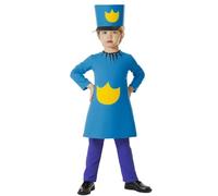 Kids Boys Dog Hero Costume Set - Blue Top, Pants & Hat, Boys Dog-Headed Sheriff Book Character Costume, World Book Day Costumes for Kids