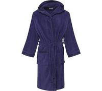 Kids Boys Girls 100% Egyptian Cotton Hooded Velour Towelling Terry Bathrobe Dressing Gown Bath Robe Hooded - Belt, 2 Pockets Sleepwear (UK, Age, 12 Years, 14 Years, Regular, Berry / Aubergine)