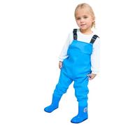 Kids Boys Girls Chest Waders Youth Fishing Waders for Toddler Children Water Proof Hunt & Fishing Waders with Boots up 3 Apparel Girl Blue