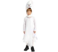 Kids Boys Girls Cloak Costume Pumpkin Capes Scray White Halloween Costume Cloak with Pumpkin Headgear for Child Kids arnival Theme Party Cosplay Outfit One Size (White, 7-11 Years)