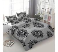 Kids Boys Girls Duvet Cover Set Double Size, Minimalist Modern Simple Abstract Art Printed Quilt Cover Set - All-Season Soft Light Gray Adult Bedding for Room Décor, 200 × 200 cm