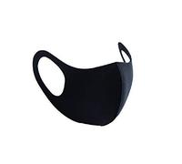 Kids Boys Girls Face Mask Washable Breathable Reusable Mouth Protection Fun Printable (Black Mask (Adult))