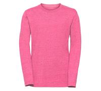 *Kids Boys Girls Long Sleeve Tshirts Tops Plain Jersey Crew Neck Basic Casual (Pink, 11-12 Years)