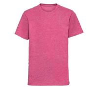 Kids Boys Girls Short Sleeve T Shirt Top Slim Fitted Crew Neck Plain Jersey Top (Pink,13-14 Years)