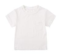 Kids Boys Girls Summer Short Sleeve Tops Cute Sports Loose Fit Tshirt Casual 2025 Tourist Costume Tee Shirts Trendy T Shirts Tees Shirts Kids Girls Boys White