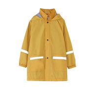 Kids Boys Girls Waterproof Dungarees Adjustable Strap Rain Pants Over Trousers Dirty Proof Outerwear Bib Pants Yellow