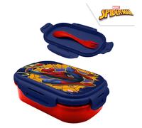 Kids Boys Lunch Box with Spork, BPA Free, Dual Compartment Food Container 20cm