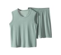 Kids Boys Outfits Baby Short Sleeve Tops Solid Color T-Shirts Shorts Set 2PCS Summer Clothes for Photograph Green