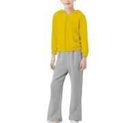 Kids Boys Plain Tracksuits Full Set Girls Sweat Suit Hoodies Plain Tracksuit Hoodie with Jogger Sweatshirt & Sweatpants Sports Activewear Outfit Set School Season Hoodies (Light Ashy, 11-12 Years)