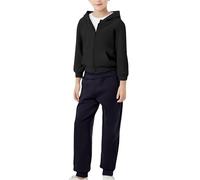 Kids Boys Plain Tracksuits Full Set Girls Sweat Suit Hoodies Plain Tracksuit Hoodie with Jogger Sweatshirt & Sweatpants Sports Activewear Outfit Set School Season Hoodies Sets (Black, 5-6 Years)
