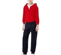 Kids Boys Plain Tracksuits Full Set Girls Sweat Suit Hoodies Plain Tracksuit Hoodie with Jogger Sweatshirt & Sweatpants Sports Activewear Outfit Set School Season Hoodies Sets (Red, 11-12 Years)