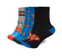 Kids Boys Socks Pack Of 3 Officially Licensed Superman Socks Lightweight - Socks Superman 3 Pack 5-7 Years