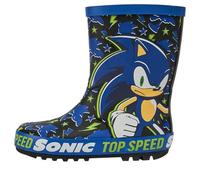 Kids Boys Sonic Blake Rubber Welly The Hedgehog Rain Boot Anti-Skid Rubber Wellies Officially Licensed Lightweigh - Wellies 27811 Sonic 10 UK Ch
