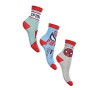 Kids Boys Spiderman Socks Officially Licensed 3 Pack Set (27/30 UK 9-11.5, Spiderman - Pack 2 ET0615)