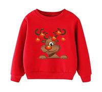 Kids Boys Sweatshirt Jumper T-Shirt Breathable, Lightweight Crewneck Pullover for Toddler Cotton Casual School Uniform Clothes Age 1-7 Years