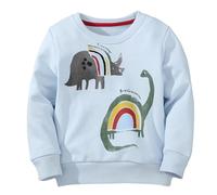 Kids Boys Sweatshirt Toddler Pullover Jumper Breathable, Lightweight Fleece Cotton Casual School Uniform Clothes Age 1-7 Years