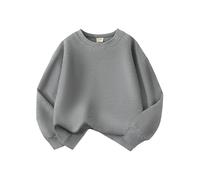 Kids Boys Sweatshirt Unisex Breathable, Lightweight Sweater Jumber Full Sleeve Casual Jumper T Shirt Fall Toddler Clothes for Size 1-7 Years Old Grey