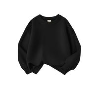 Kids Boys Sweatshirt Unisex Breathable, Lightweight Sweater Jumber Full Sleeve Casual Jumper T Shirt Fall Toddler Clothes for Size 1-7 Years Old Black