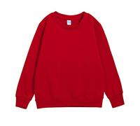 Kids Boys Sweatshirt Unisex Plain Sweater Jumber Full Sleeve Toddler Cotton Casual Pullover School Uniform Ages 3-16 Years